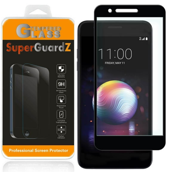 For LG Zone 4 / LG K8 (2018) - SuperGuardZ Full Cover Tempered Glass Screen Protector, Edge-To-Edge, 9H, Anti-Scratch, Anti-Bubble, Anti-Fingerprint