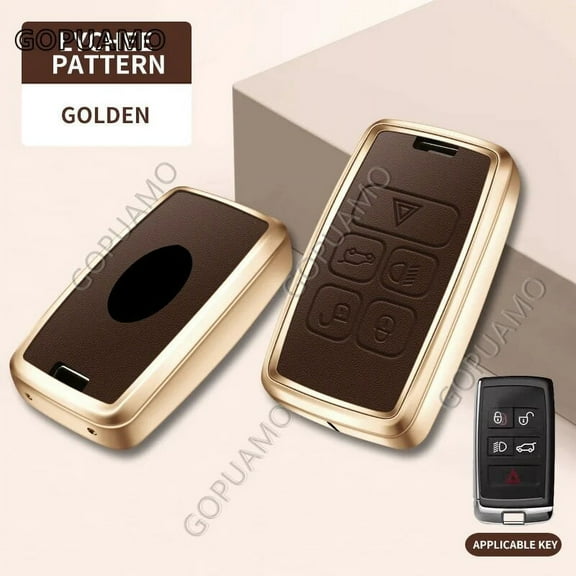 For Land Rover A 5 buttons Range Rover Evoque Discovery Sport Velar Zinc alloy+leather Car Key Case Accessories