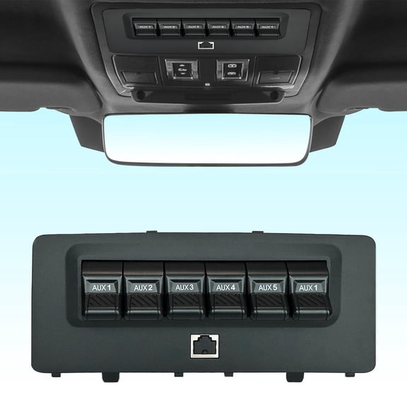 For Land Rover Defander 2021-2025 OEM Style Auxiliary Switch Bank Kit, OEM Style Plug&Play Aux Switch Panel Dash 6 Buttons 6x30A