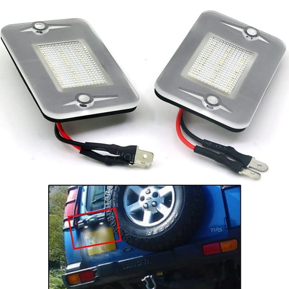 For Land Rover Discovery 12 1994-2004 TD5 LED License Plate Light Rear Tag Lamps