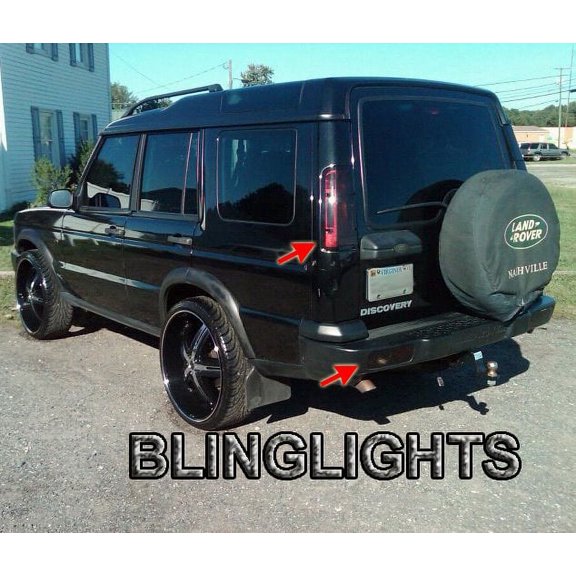 For Land Rover Discovery Tinted Tail Lamp Light Overlay Kit Smoked Film Protection