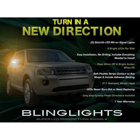 For Land Rover LR2 Freelander 2 LED Side Mirror Turnsignal Lights Turn Signal Lamps Mirrors Signalers