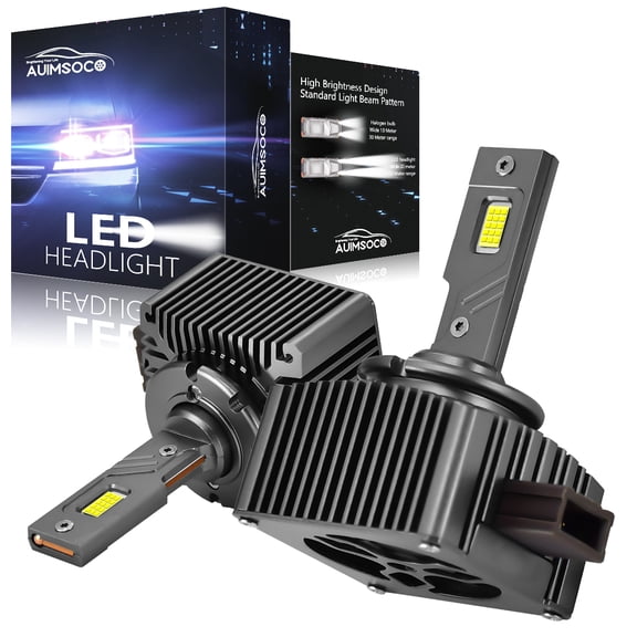 For Land Rover LR3 2008-2009 LED Headlight 2x D1S / D1R / D1C Bulbs, 6500K 48000LM Super Bright Low Beam Light, Plug & Play, Easy install