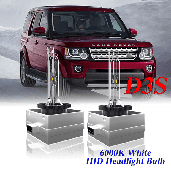 For Land Rover LR4 2010-2016 HID Headlight High/Low Beam 6000K Crystal White Xenon Bulbs Set 2