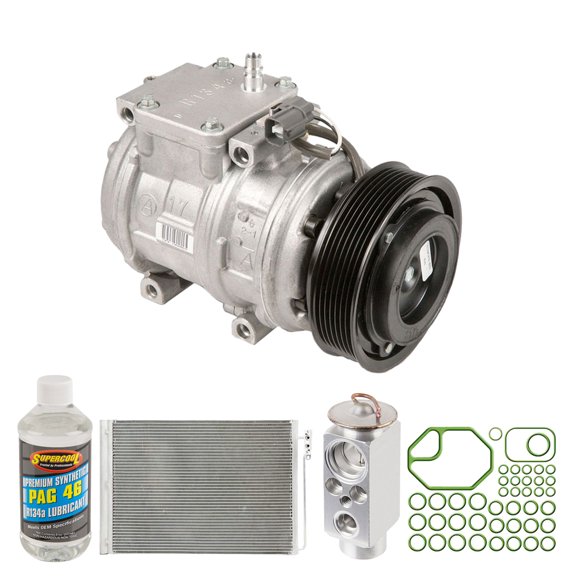 For Land Rover Range Rover 2003-2005 OEM AC Compressor w/ Condenser Drier - BuyAutoParts