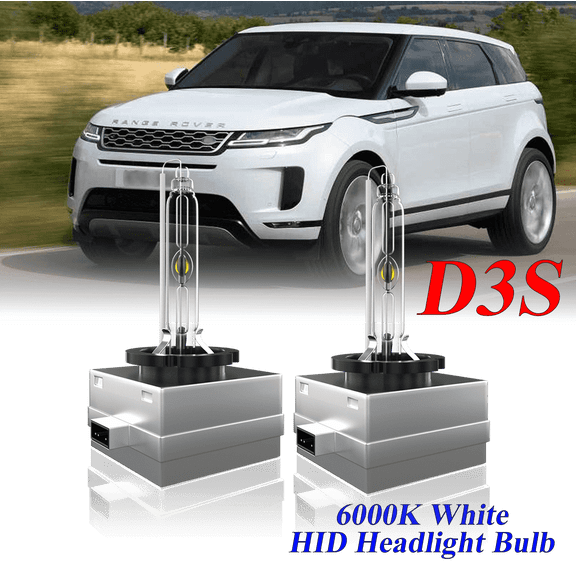 For Land Rover Range Rover Evoque 2012-2018 D3S HID Headlight High/Low Beam 6000K Crystal White Xenon Bulbs Set 2