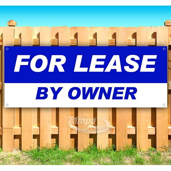 For Lease By Owner 13 oz Vinyl Banner With Metal Grommets