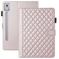 thumbnail image 1 of for Lenovo Idea Tab Pro 12.7 inch 2025 (TB-373FU/TB-375FC) Case, Rhombus Pattern Multiple Viewing Angles Stand Slim Folio Cover (Rose Gold), 1 of 6