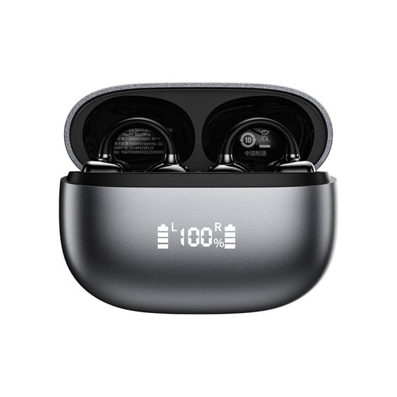 For Lenovo RS119 Pro Open Ear Clip-On Headphones, LED Digital Display, ENC Call, Bluetooth 6.0, Low Latency Sports Earbuds`