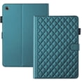 thumbnail image 1 of for Lenovo Tab 10.1 inch 2025 (TB-311FU/TB-311XU) Case, Rhombus Pattern Multiple Viewing Angles Stand Slim Folio Cover (Green), 1 of 6