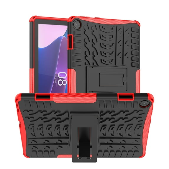 For Lenovo Tab M10 3rd Gen Tire Texture TPU + PC Tablet Case with Holder For Lenovo Tab M10 3rd Gen