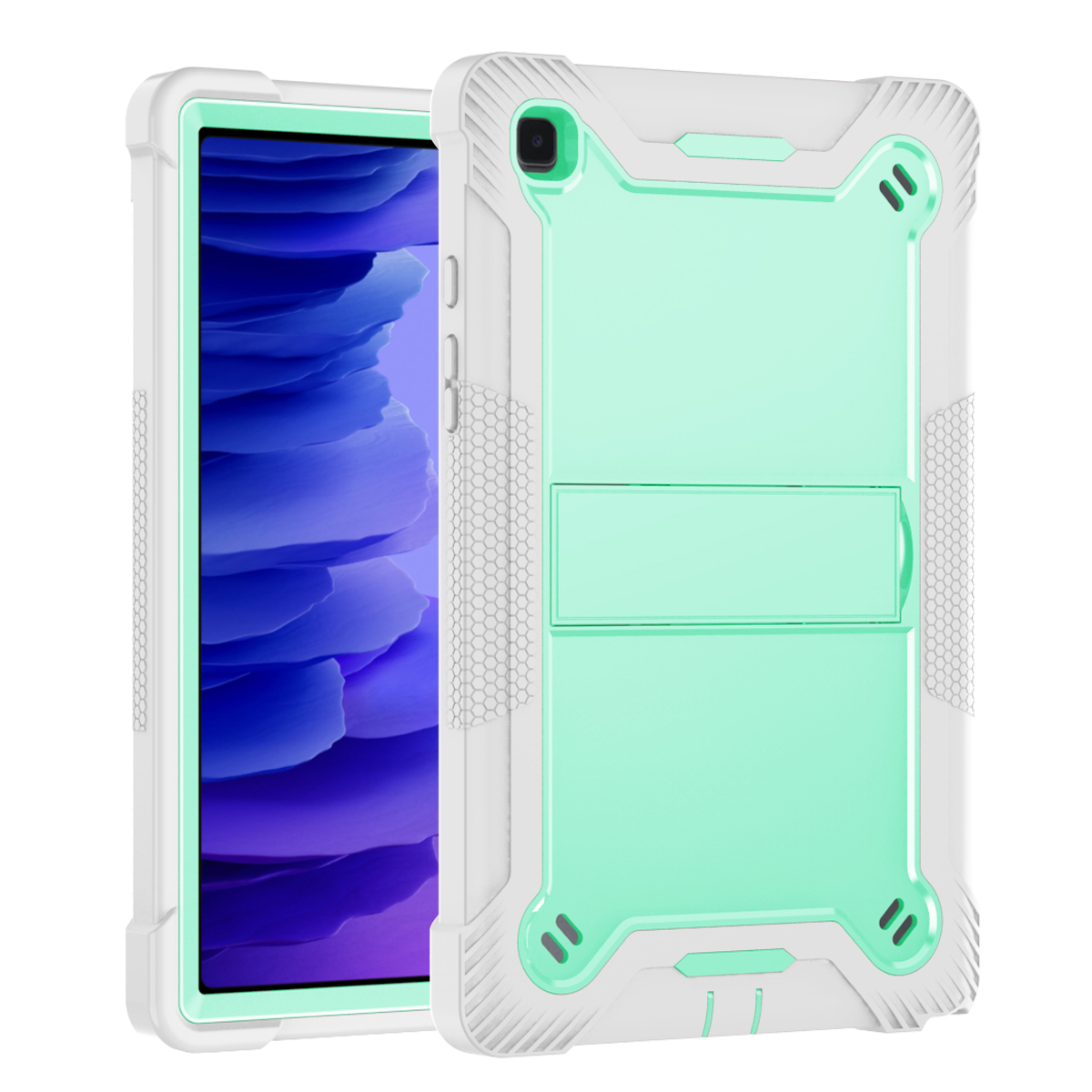 Momo Shockproof Armor Defender Case For Lenovo Tab M10 Plus (TB-X606F/X) – Heavy Duty With Kickstand