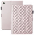 thumbnail image 1 of for Lenovo Tab One 8.7 inch/Tab K9 2025 TB-305FU Case, Rhombus Pattern Multiple Viewing Angles Stand Slim Folio Cover (Rose Gold), 1 of 6