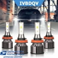 thumbnail image 1 of For Lexus CT200h 2011-2017 LED Headlight bulbs High+Low Beam 6000K H11*2 Pack of 4, 1 of 12