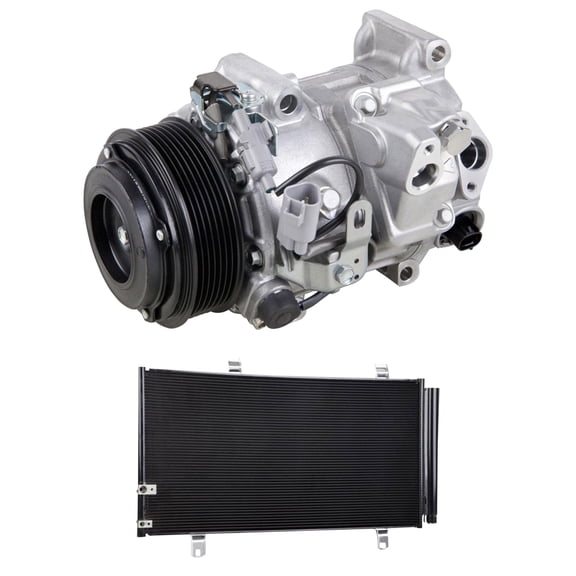 For Lexus ES350 Toyota Venza OEM AC Compressor w/ A/C Condenser & Drier - BuyAutoParts