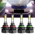 thumbnail image 1 of For Lexus GS430 2001-2004 6000K LED Headlight High Low Beam Bulbs Combo 4X, 1 of 11