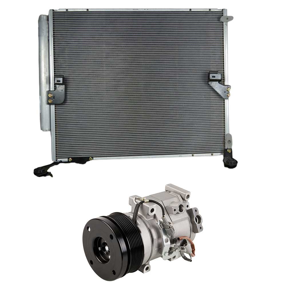 For Lexus GX460 2010-2015 AC Compressor w/ A/C Condenser & Drier