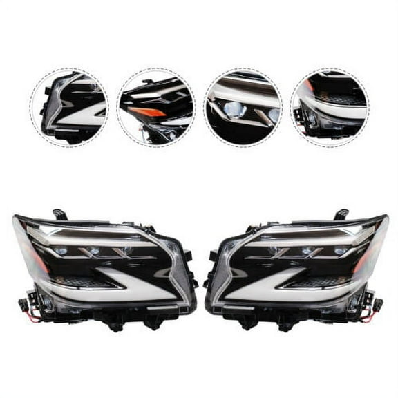 For Lexus GX460 2014-2019 LED Headlights DRL Sequential Turn Signal Front Lamp