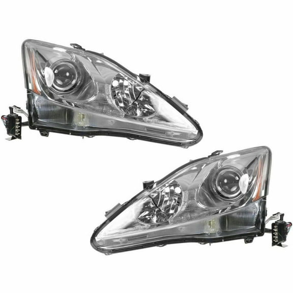 For Lexus IS250 Headlight Assembly 2006 2007 2008 Driver and Passenger Side LX2502132