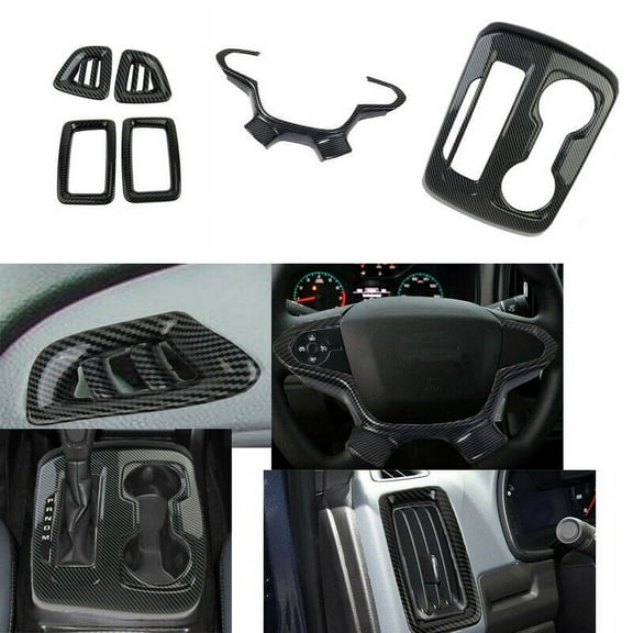 For Lexus IS250 IS ES NX RX GS Red Carbon Fiber Gear Shift Knob Cover Trim