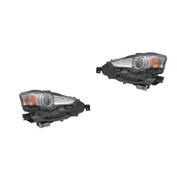 For Lexus IS250/IS200t/IS300/IS350 2014 2015 2016 Headlight Driver and Passenger Side | Pair | HID | Replacement For LX2502157, LX2503157