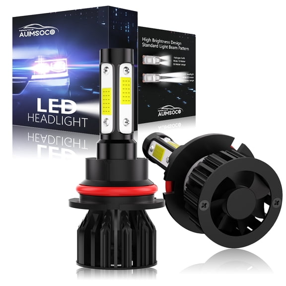 For Lexus LS400 1990-1992 2X 9004 LED Headlights HB1 High/Low Beam Super Bright White, Plug & Play, High Power