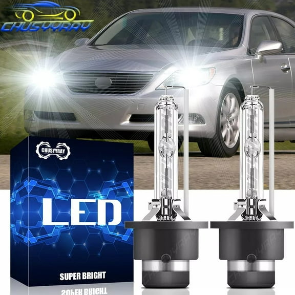 For Lexus LS460 2007-2013 - 2X D4S Front HID Xenon Headlight Low Beam Bulbs 6000K White