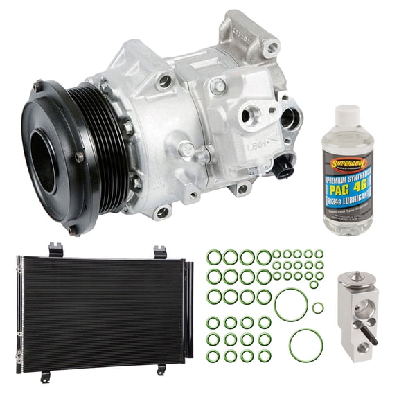 For Lexus LS460 2007-2013 OEM AC Compressor w/ Condenser Drier - BuyAutoParts