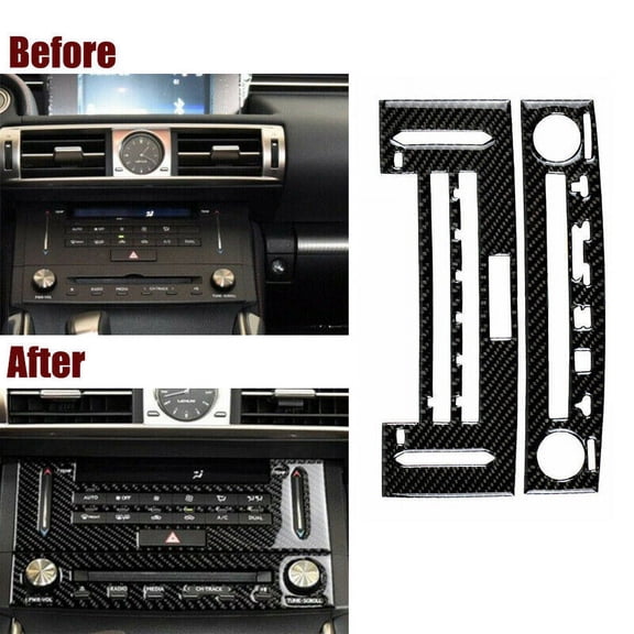 For Lexus RC350 RCF Carbon Fiber Center Console CD Panel Cover Trim 2014-2020