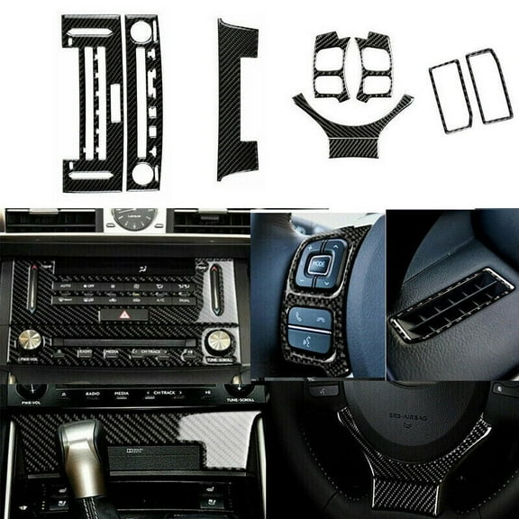 For Lexus RC350 RCF Carbon Fiber Interior Accessories Kit Cover Trim 2014-2020