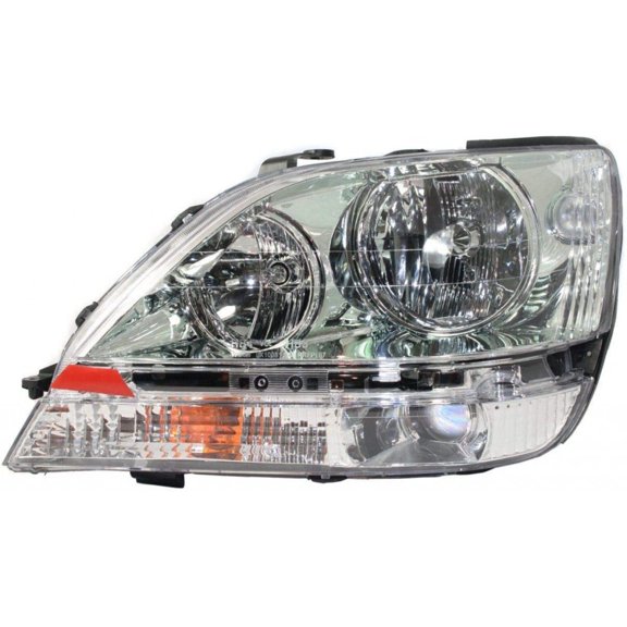 CarLights360: For 2001 2002 2003 LEXUS RX300 Head Light Assembly Driver Side Chrome w/Bulbs For LX2502104
