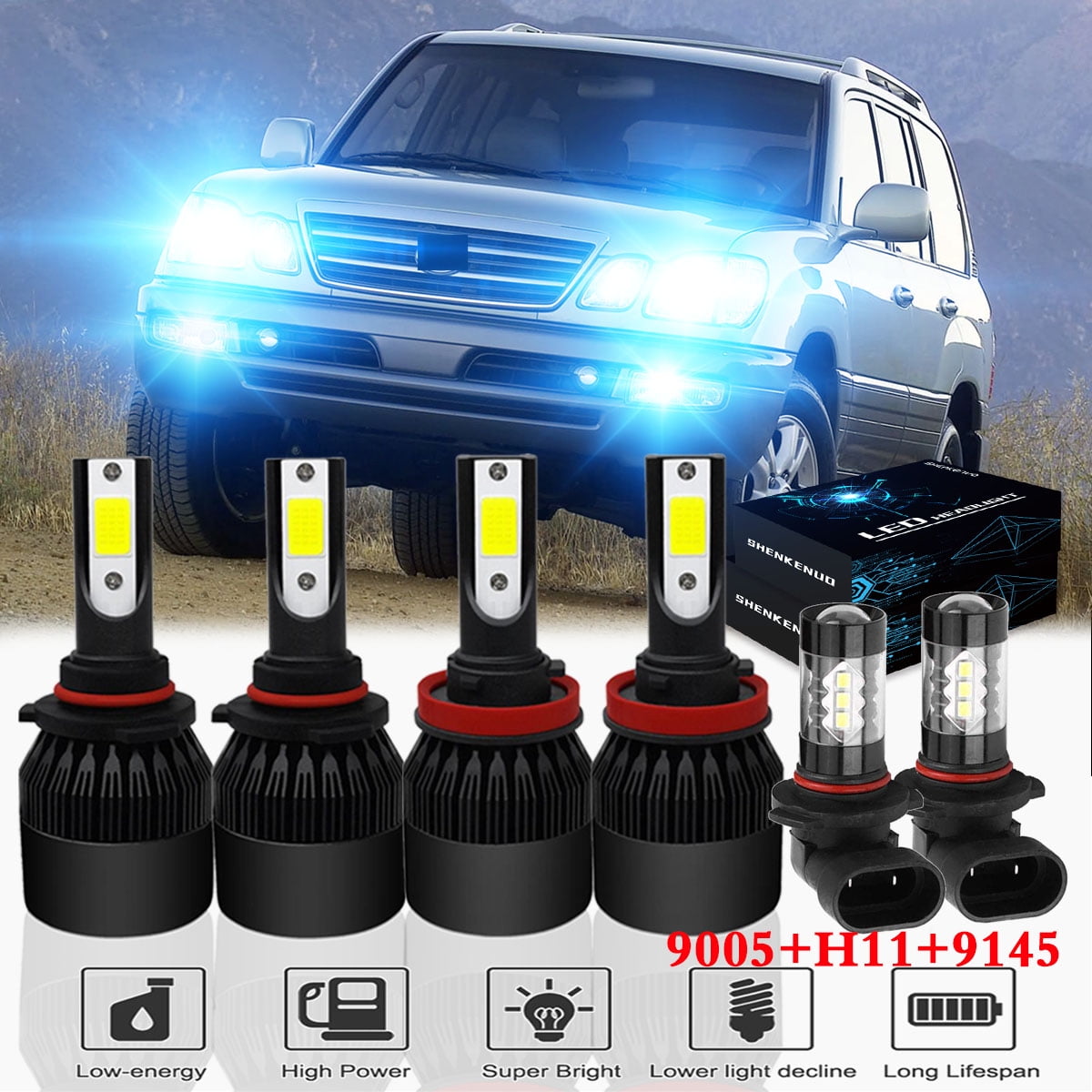 Car Flashing 2Pcs LED For Lexus RX330 RX350 2003 2004 2005 2006 2007 2008 2009 Led
