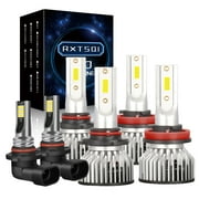 For Lexus RX330 2004-2006 6000K LED Headlight High-Low + Fog Light Bulbs Combo 6Pcs