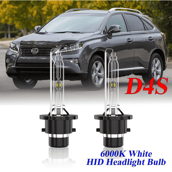 For Lexus RX350 2010-2015 D4S HID Headlight High/Low Beam 6000K Crystal White Xenon Bulbs Set 2