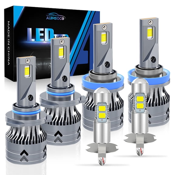 For Lexus SC300 1994-2000 6x White LED Headlight Hi/Lo Fog Light Bulbs Kit 12000LM 50000 Hours Lifespan No Hyper Flash