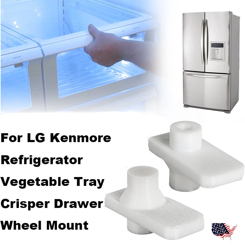 For Lg Kenmore Refrigerator Vegetable Tray Crisper Drawer Wheel Mount Mcr620965