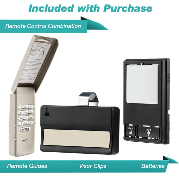 For Liftmaster Sears Garage Door Keypad 977LM + Visor Remote 971LM + Wall 78LM