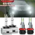 thumbnail image 1 of For Lincoln Mks 2009-2016 D3S Hid LED Headlight Hi/Lo + H11 Led Fog Light Bulbs, 1 of 12