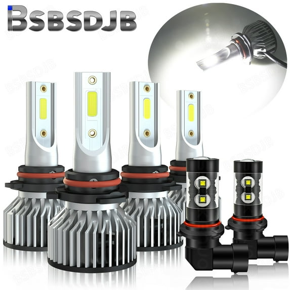 For Lincoln Navigator 2003 2004 2005 2006 6x White LED Headlight Fog Light Bulbs