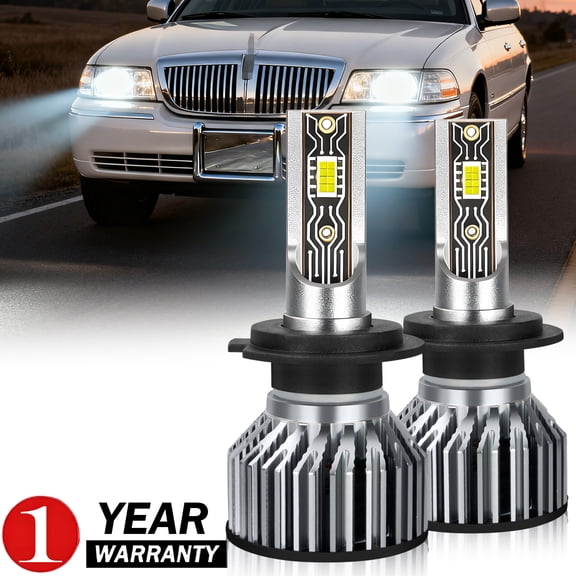 For Lincoln Town Car 2004-2011 LED Headlight Kit, Super Bright 6000K White, Low Beam, Plug & Play, 2-Pack