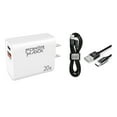 thumbnail image 1 of For Lively Jitterbug Smart 4 White 20W Fast Home Wall Travel Charger + 3FT USB A to C USB Cable, 1 of 3
