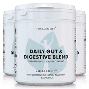 For Long Life Coloflush - Gentle Intestinal Cleansing Supplement with Polysaccharide Prebiotic Fiber for Optimal Digestive HealthPACK 3