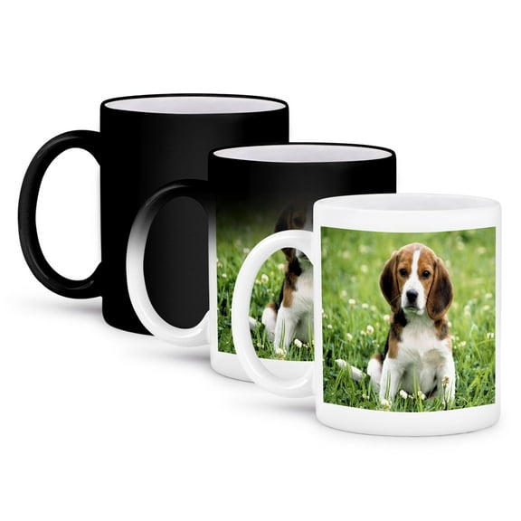 3dRose, For Love Of A Beagle, 11oz Magic Transforming Mug