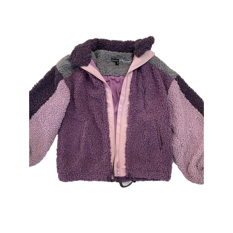 Purple sherpa jacket online