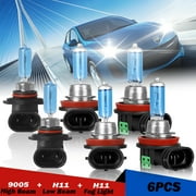 For MAZDA 3 2010 2011 2012 2013 - 6x Halogen Headlight Bulbs High Low Beam Fog Light