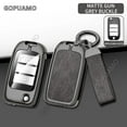 thumbnail image 1 of For MG B 3 buttons key case ZS GT GS MG3 MG5 MG6 MG7 MG Accessories Key Shell Zinc alloy+leather Car Key Case Cover, 1 of 12