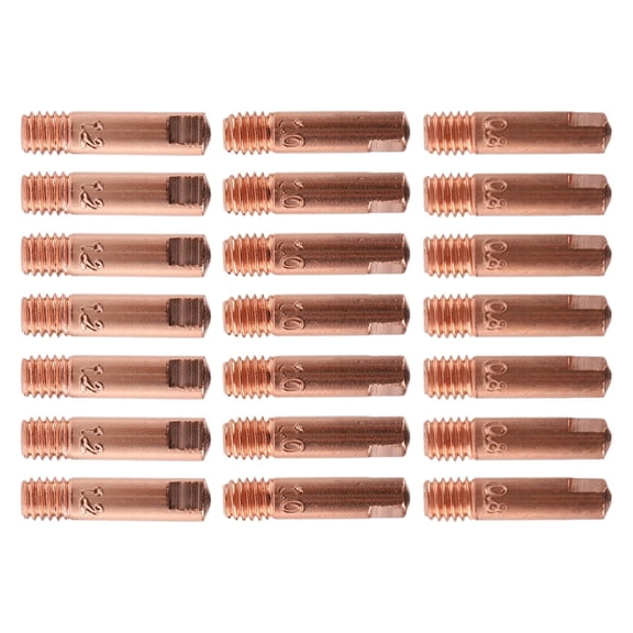 For MIG Welding Tip Set Includes a Total of Twenty PCS of Copper for Various Wire Sizes