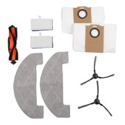For MONSGA MS1 MAX Robot Vacuum Replacement Accessory Pack / Spare Parts Set / Main Brush / Mop Cloth / Filter / Bag /Side Brush