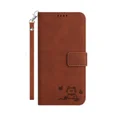 thumbnail image 1 of For MOTO EDGE 2022 wallet phone case, embossed with cat pattern and card slot bracket, snap leather flip cover, protecting phone case, 1 of 4