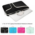 thumbnail image 1 of For MacBook 15.4” 16” Laptop Sleeve Case Carry Bag Universal Laptop Bag Case For MacBook Samsung Chromebook HP Acer Lenovo Google DELL Asus（Black）, 1 of 8
